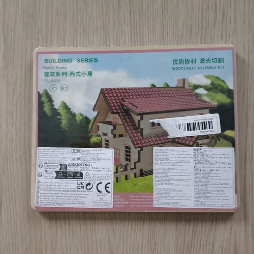 Wooden 3D Puzzle Building Model Kit Cabin Model New