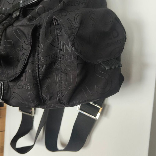 Benetton black backpack small, new