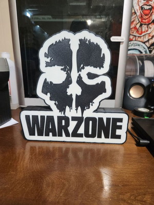 Call of Duty Warzone USB Lamp like new, 23x23cm