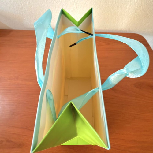 Noah's Ark gift bag with satin ribbon handle