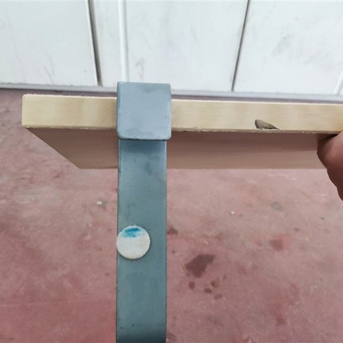 Wooden hanging shelf used 48x25