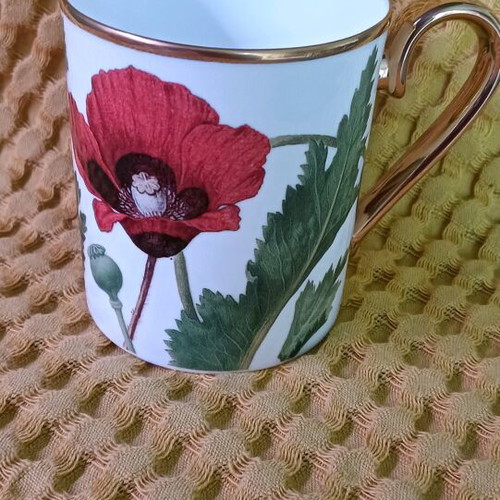 Villeroy & Boch cup and sugar bowl like new, porcelain with patterns