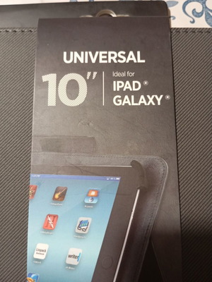 Universal 10" tablet case new, dark gray