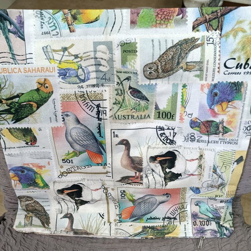 Figured pillowcase 40x40 cm new, double-sided cotton satin