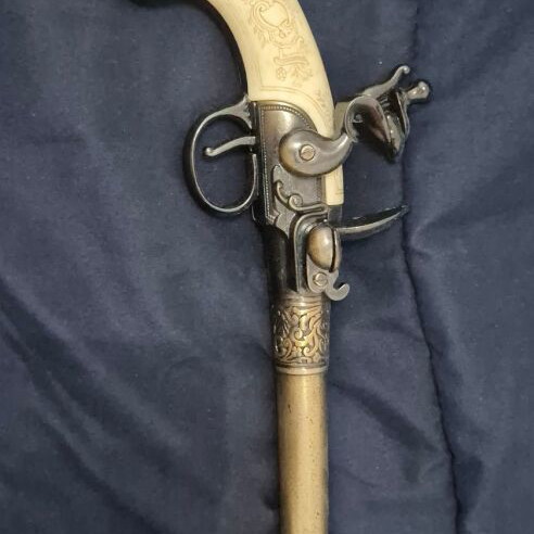 Replica pistol used English decorative