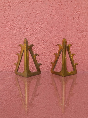 Brass furniture corners used, very old pieces