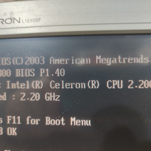 ASROCK Motherboard P4VM800 used with CPU Celeron 2.20GHz and 512MB RAM