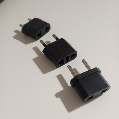 Adapter set USA to Greece new, pack of 3