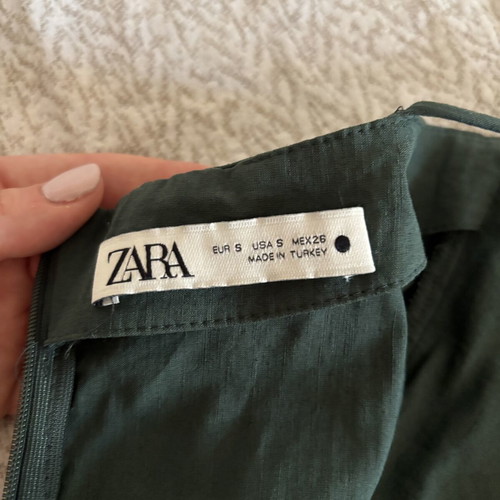 Zara mini dress, green, size S