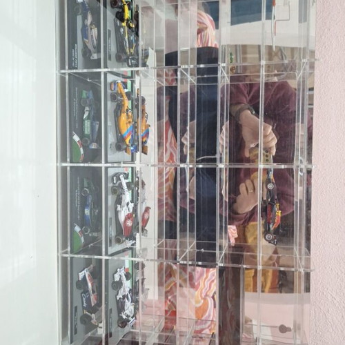 Wall Mount Display Case for 1:43 Miniatures Like New Plexiglass
