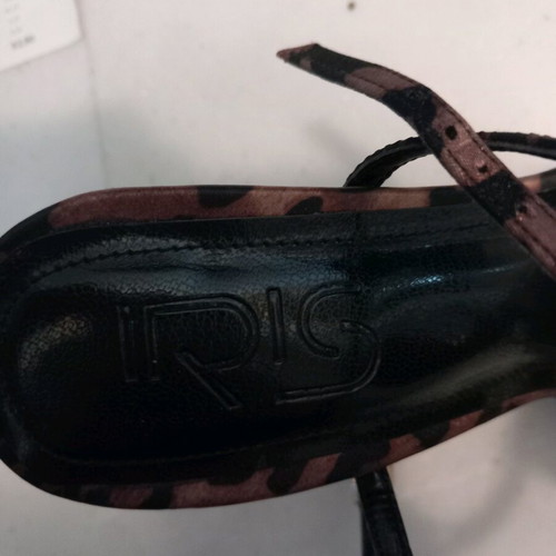 Iris sandals new, black with gold details, size 37