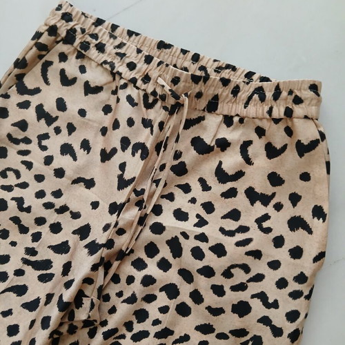 Mango animal print palazzo pants, multicolor