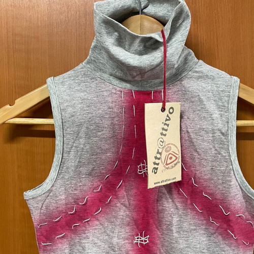 Attrattivo Women's Sleeveless Top Gray Size S New