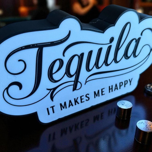 Tequila Lightbox It Makes Me Happy new illuminated sign