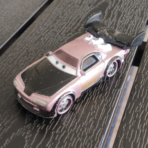 Disney Cars Boost 1:55 scale used with glued spoiler and bent wheels
