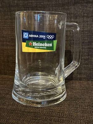 Heineken Athens 2004 Olympic Games beer glass like new 250ml