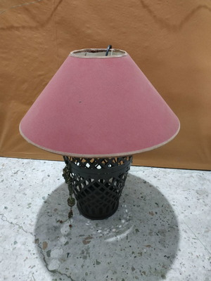 Table lamp used, red