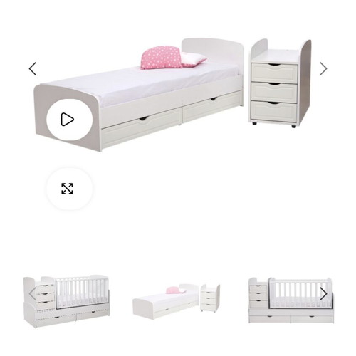 Multifunctional Rocking Baby Cot 3 in 1 like new