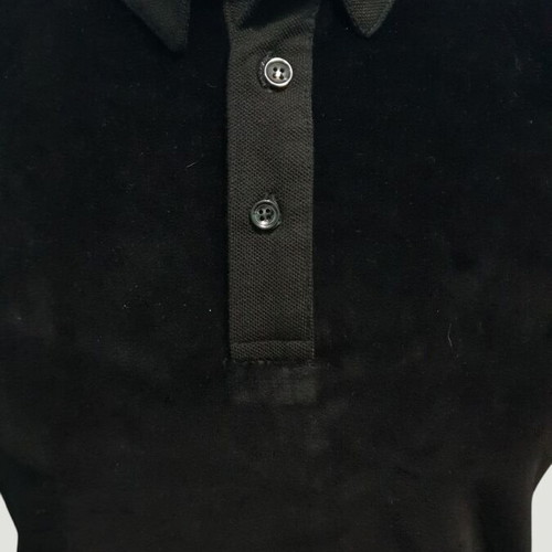 Men's Black Velour Polo Shirt like new, XL