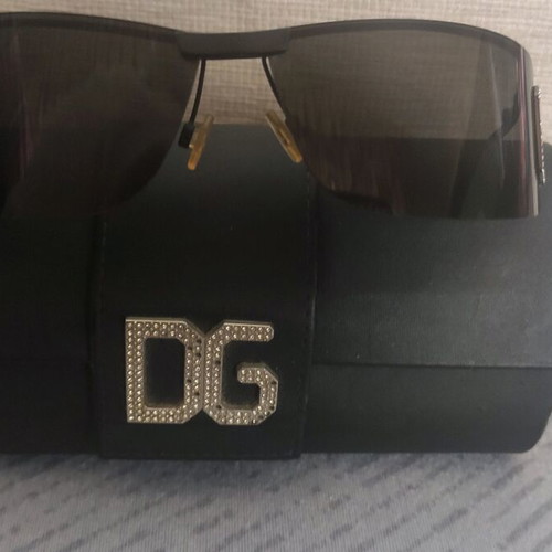 Dolce and Gabbana D&G Swarovski sunglasses used, black