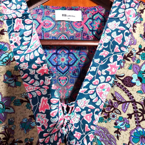 BSB boho floral caftan dress, size 40