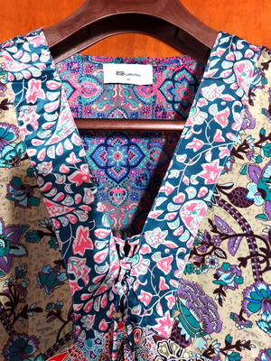 BSB boho floral caftan dress, size 40