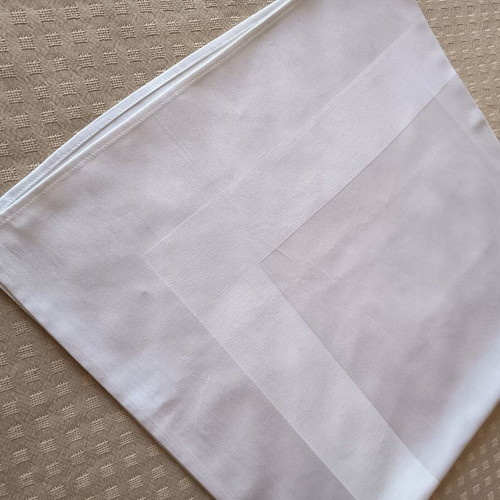 Tablecloth white cotton 100% 105×105 cm new