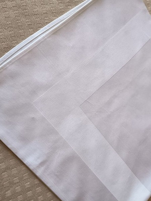 Tablecloth white cotton 100% 105×105 cm new