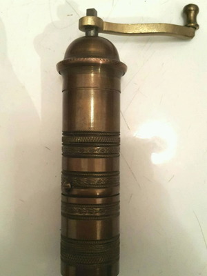 Μύλος καφέ μεταχειρισμένος vintage μπρούτζινος