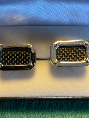 Tie rack cufflinks used, black