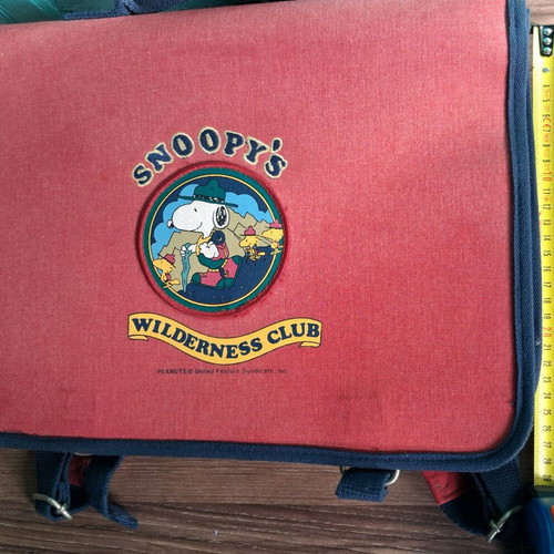 Vintage Snoopy "Wilderness Club" School Bag new
