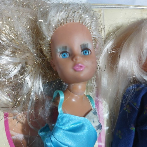 Bibibo dolls and wardrobe used, set