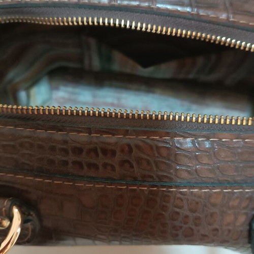 Handmade Myrsini Doctor Handbag by Handibrand new, leather and crochet