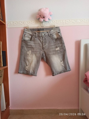 Camaro ανδρική denim βερμούδα γκρι σαν καινούργιο, μέγεθος M
