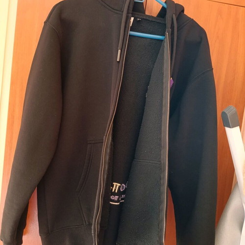 Black jacket like new unisex large thick