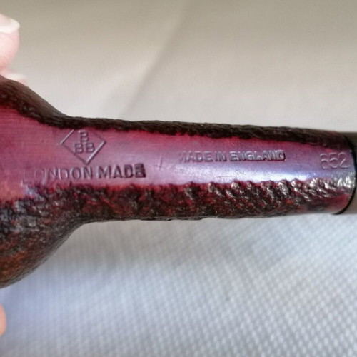 Vintage BBB 652 collectible smoking pipe used