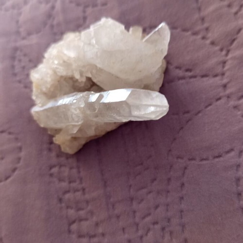 Natural White Quartz Crystal raw, incredible shape