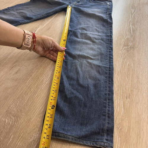 7 for All Mankind Luxe Sport Slimmy Jeans used, mid blue navy, size 30