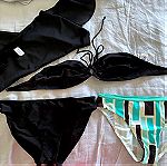  Bikini Set with Cover Up and Separates 2 Bottoms, One Top, Once Cover Up, Size M