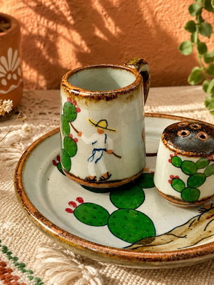 Hand-Painted Tequila Set