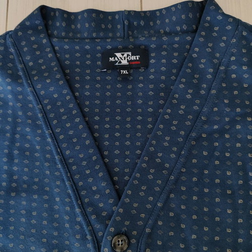 Vintage MaxFort men's cotton pajamas 7XL like new, blue