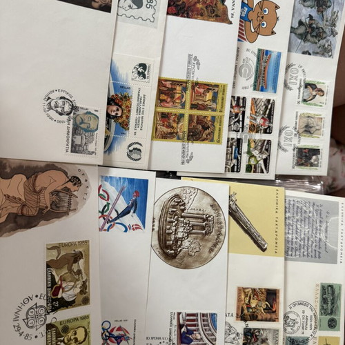 First Day Covers pack of 140, 80s-90s Greece