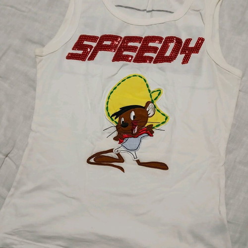 Speedy Gonzales Ice B Iceberg top like new, white cotton