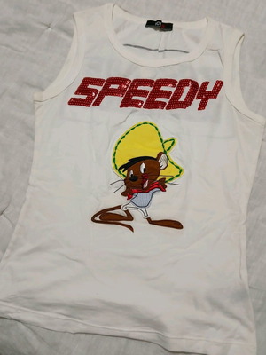 Speedy Gonzales Ice B Iceberg top like new, white cotton