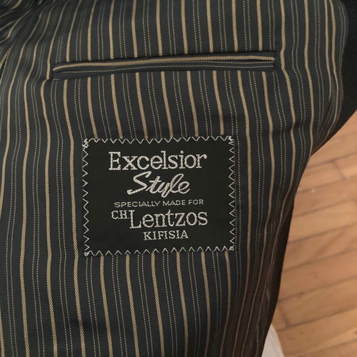 LENTZOS Vintage Black Jacket Like New Size 48