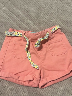 Pink shorts with belt 18months like new