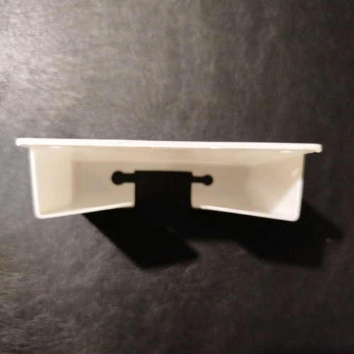 Mobile phone charging holder new, white PVC, fits phones up to 9 cm