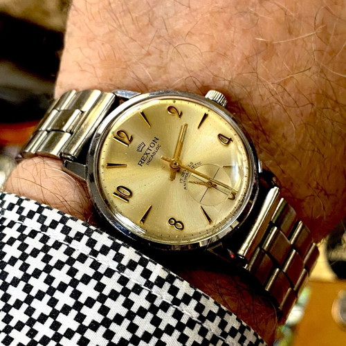 Rexton mechanical 34mm used men's watch