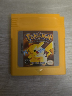 Pokemon Yellow reproduction cartridge for Game Boy