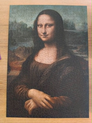 Puzzle Mona Lisa Clementoni 1000 pieces used